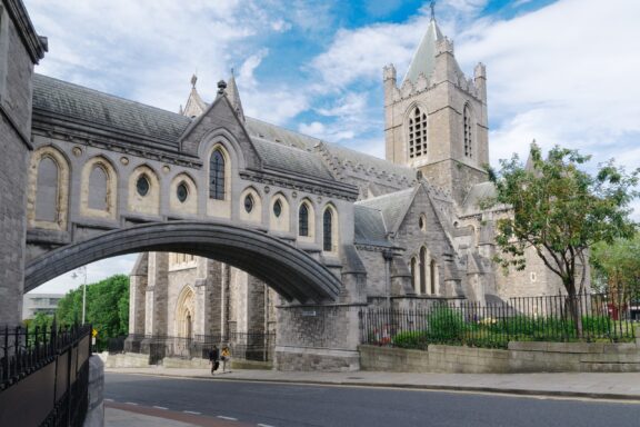 Christ Church Cathedral with Bridge in Dublin Christ Church Cathedral, Dublin's oldest building