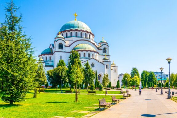 Temple of Saint Sava, where it's believed that the remains of Saint Sava were burned in 1595