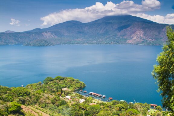 Coatepeque lake, Santa Ana, El Salvador, Central America.