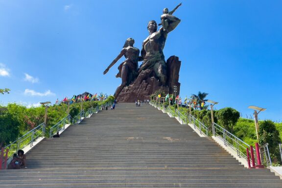 African Renaissance Monument in Dakar The African Renaissance Monument, the tallest statue in Africa