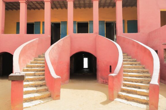 Facade of the House of Slaves, Gorée Island, Dakar The House of Slaves in Dakar