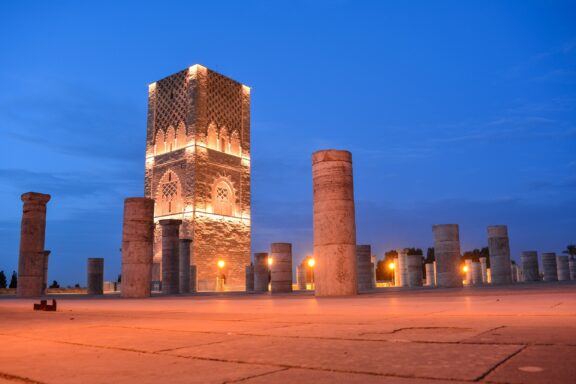 The Hassan Tower in Rabat