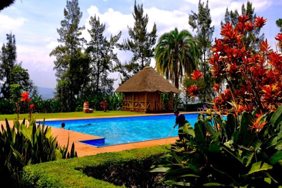 The Hôtel des Mille Collines, which translates to "Hotel of a Thousand Hills," was built in the early 1970s