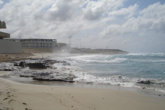 This popular beach area is located west of Tripoli in the suburb of Janzour. 