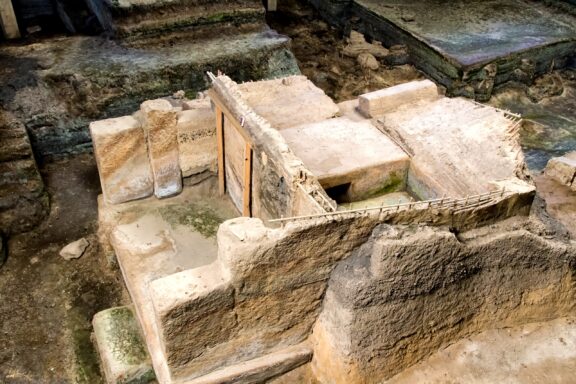 Archaeological Site Excavation Joya de Ceren called the Pompei of America. El Salvador, Central America