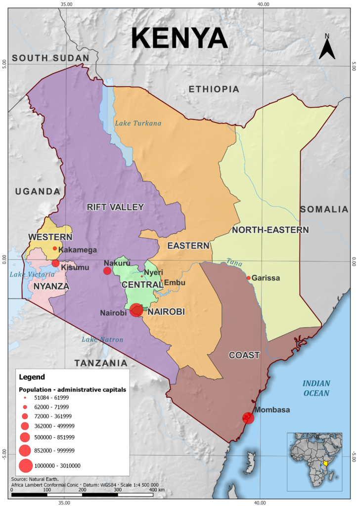 Kenya former provinces