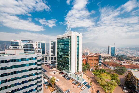 Kigali City Center Skyline Kigali's Central Business District