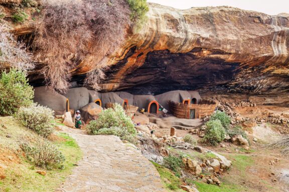 Kome Caves Village in Lesotho The Kome Caves, an archaeological and historical site