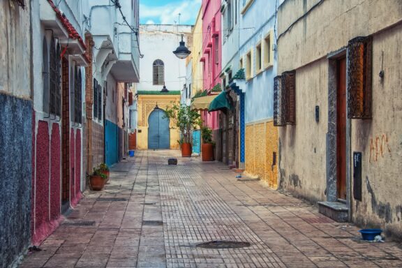 Narrow streets in the Medina of Rabat