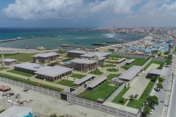 Landscape of Mogadishu on a cloudy day