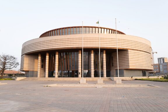 Exterior View of the Museum of Black Civilizations Museum of Black Civilizations, opened on December 6, 2018