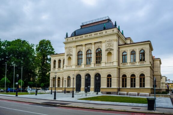 The National Gallery of Slovenia in Ljubljana, founded in 1918