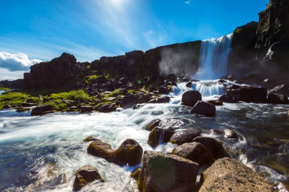 Öxarárfoss in Thingvellir National Park