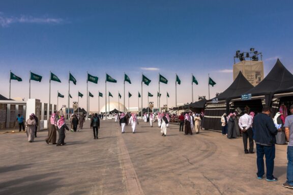 Festival Gathering in Riyadh Riyadh saudi arabia january 27 2018: the king abdulaziz