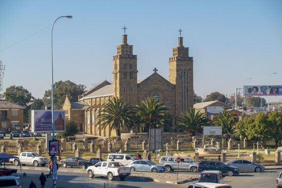 Cathedral in Maseru Cityscape Our Lady of Victory Cathedral, seat of the Bishop of the Diocese of Maseru