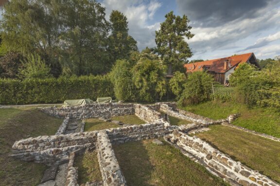 Ljubljana slovenia june 21 2014: roman ruins of emona