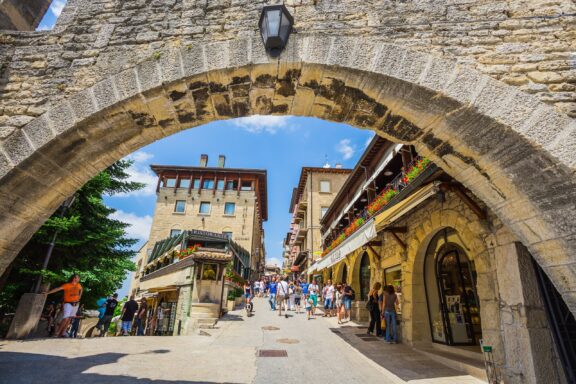 The historic center of San Marino