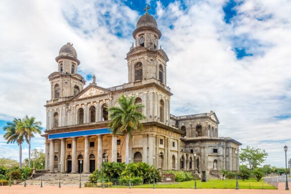 Santiago of Managua Cathedral Exterior View The Old Cathedral of Managua, built from1928 and 1938