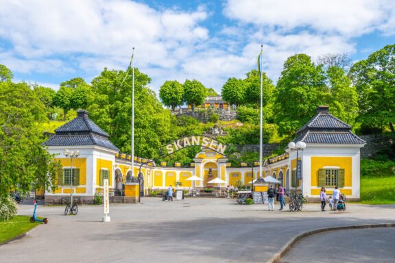 Entrance to Skansen Open-Air Museum Skansen, an experience of Swedish history, culture, and nature all in one place