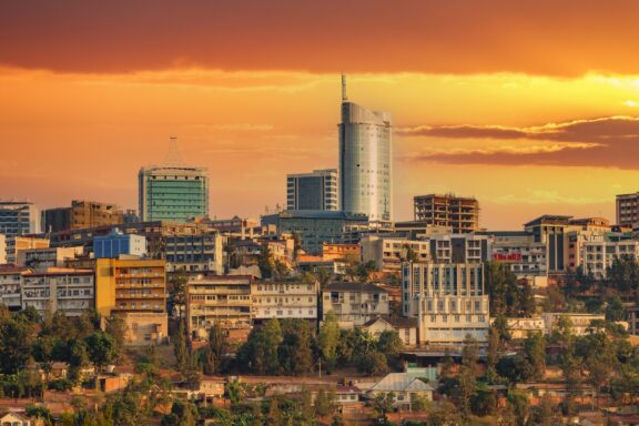 Sunset Over Kigali Skyline Skyline of Kigali