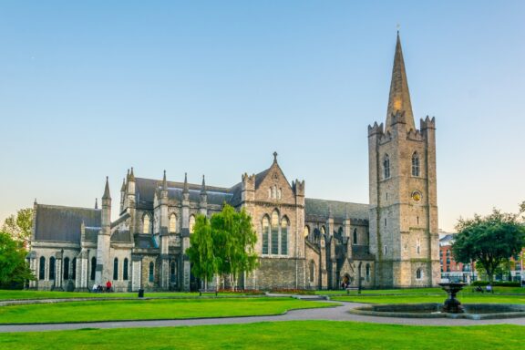 St. Patrick's Cathedral on a Sunny Day St. Patrick's Cathedral, restored between 1844 and 1869 by Sir Benjamin Lee