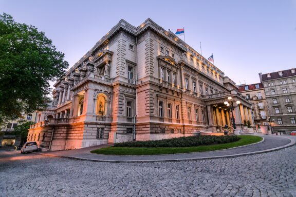 Stari Dvor (Old Palace), a historic building located once the residence of the Serbian royal family