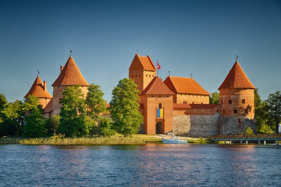 The Trakai Island Castle, located 40 km from Vilnius