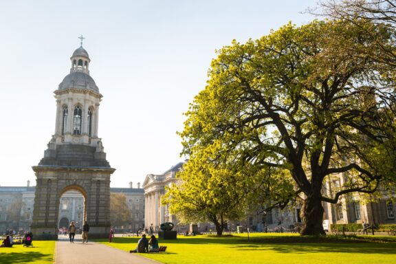 Trinity College Campus on a Sunny Day Trinity College founded by Queen Elizabeth I