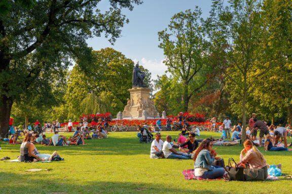 Vondelpark, named after the 17th-century playwright and poet Joost van den Vondel