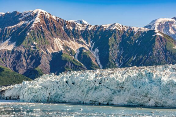 The Hubbard Glacier extends into Disenchantment Bay in Alaska’s Yakutat Borough.