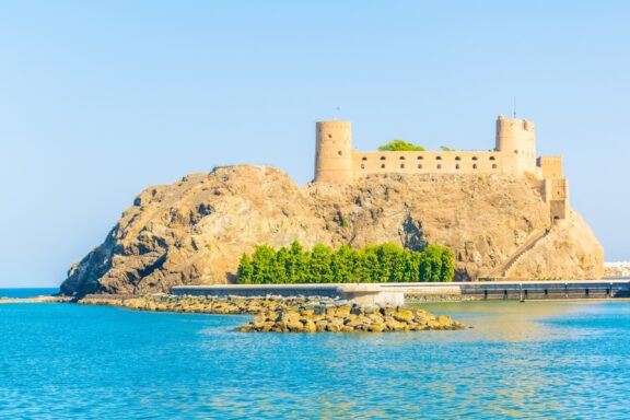 The Al Jalali Fort, one of the twin forts in Muscat