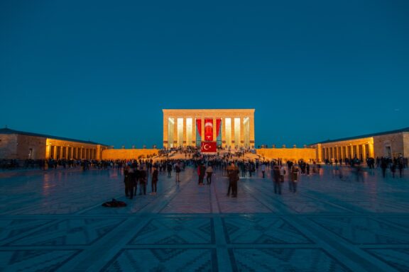 Anıtkabir, a mausoleum of Mustafa Kemal Atatürk, the founder and first president of the Republic of Turkey