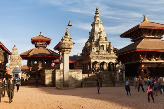 Bhaktapur Durbar Square, known for its wooden art and rich culture