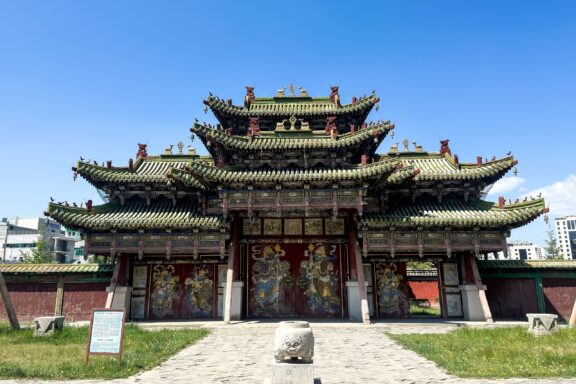 Bogd Khaan Palace Museum Exterior Bogd Khaan Palace Museum, once the winter residence of Mongolia's eighth Living Buddha