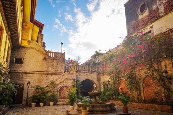 Casa Manila, a reconstructed colonial mansion that replicates the architectural Spanish colonial style