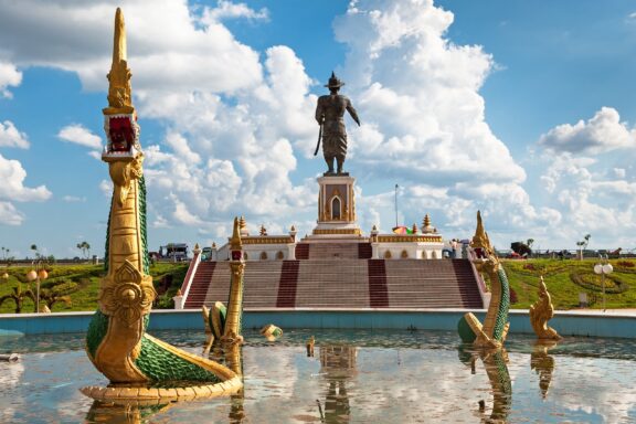 Chao Fa Ngum Statue in Vientiane, a monument to King Fa Ngum