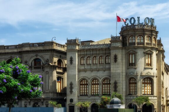 Colon Theater in Lima, Peru The Colón Theater in Lima, inaugurated in 1914
