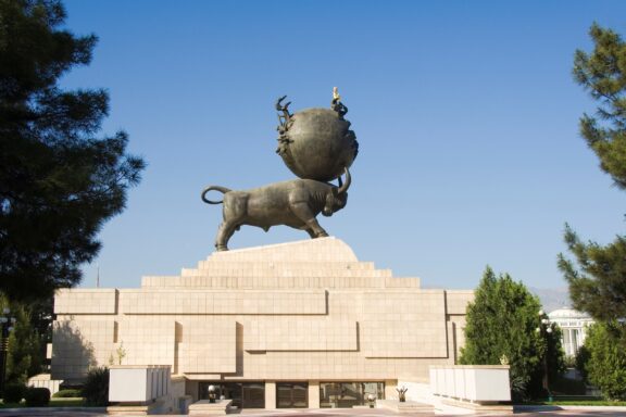 The Earthquake Monument in Ashgabat