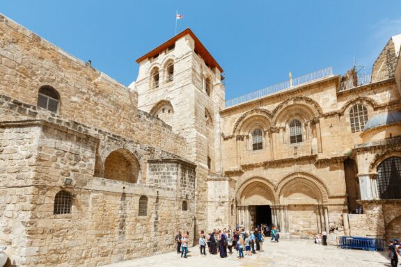 Entrance to the Church of the Holy Sepulchre