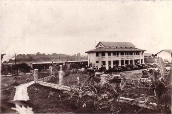 Vintage image of Gare de Brazzaville