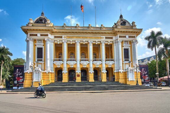 Hanoi Opera House in Vietnam The Hanoi Opera House, a classic example of colonial-era grandeur