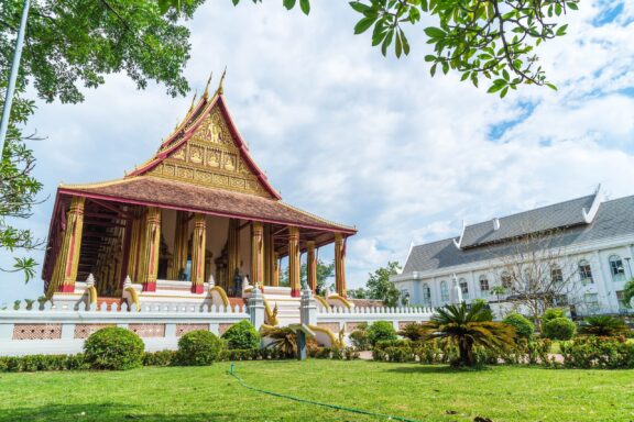 Traditional Thai Temple Architecture Haw Phra Kaew, established in 1565, was initially housed the Emerald Buddha until 1779