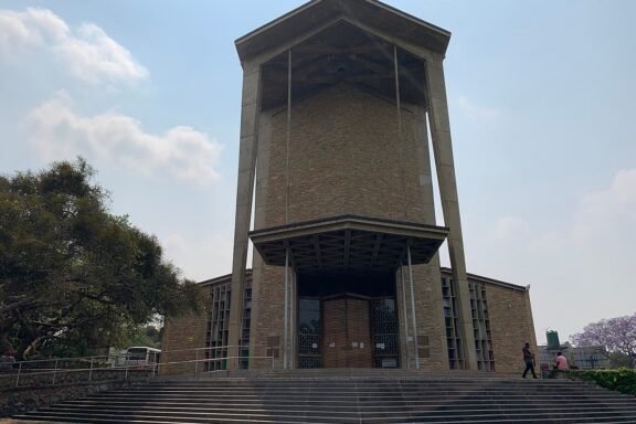 The Cathedral of the Holy Cross in Lusaka, consecrated in 1962