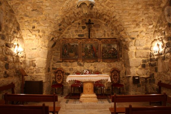 Interior of the House of Saint Ananias Inside the house of St. Ananias, believed to be where Ananias baptized Saul, who later became the Apostle Paul