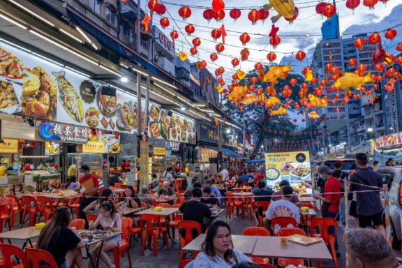 Bustling Street Food Market at Night Jalan Alor is a food lover's paradise, showcasing the rich culinary diversity of Malaysia