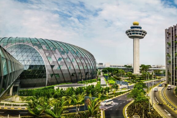 Jewel Changi Airport and Control Tower Jewel Changi Airport, an iconic architectural marvel and a popular destination for travelers and locals