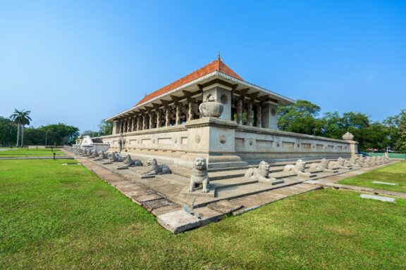 Independence Memorial Hall, built to commemorate the country's independence on February 4, 1948