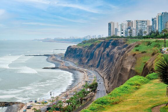 The Pacific Coastline of Lima