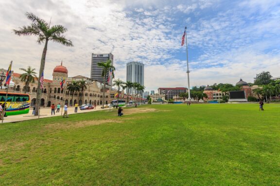 Sunny Day at Merdeka Square in Kuala Lumpur Malayan Union in Kuala Lumpur