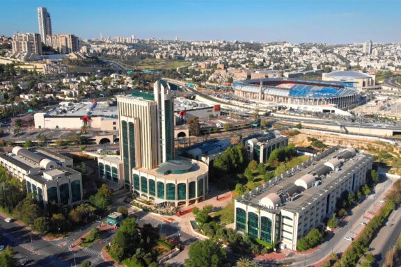 Malha Neighborhood, Jerusalem, a modern residential and commercial area